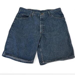 Y2K |Wrangler| Blue Jean Bermuda Jorts Relaxed Fit 100% Cotton Men's Size 36